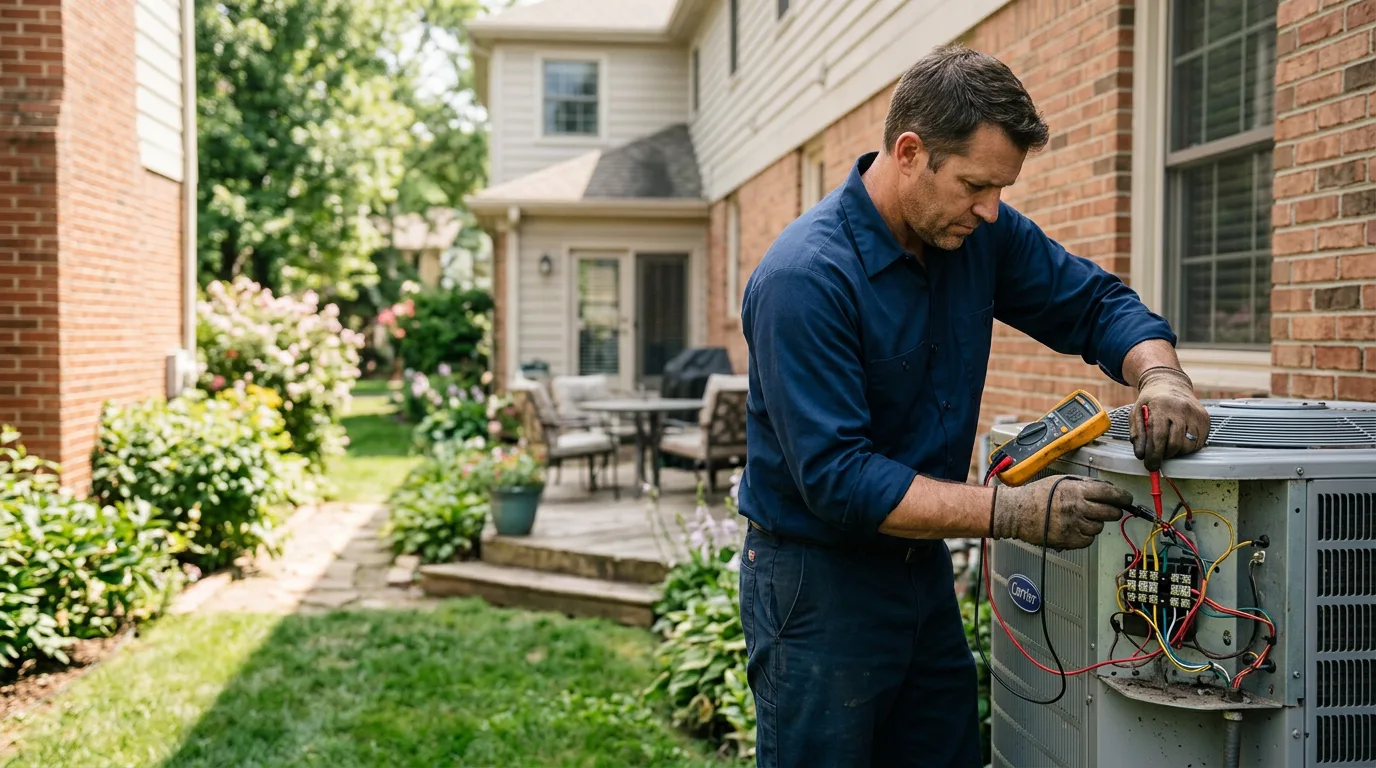 HVAC technician working near Arthur, IL